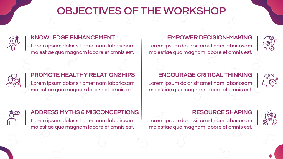 Sex Education Workshop Presentation Template For Google Slides And PowerPoint PPT Slides