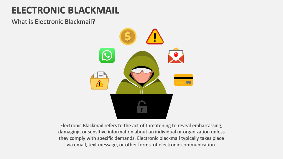 Electronic Blackmail PowerPoint and Google Slides Template PPT Slides