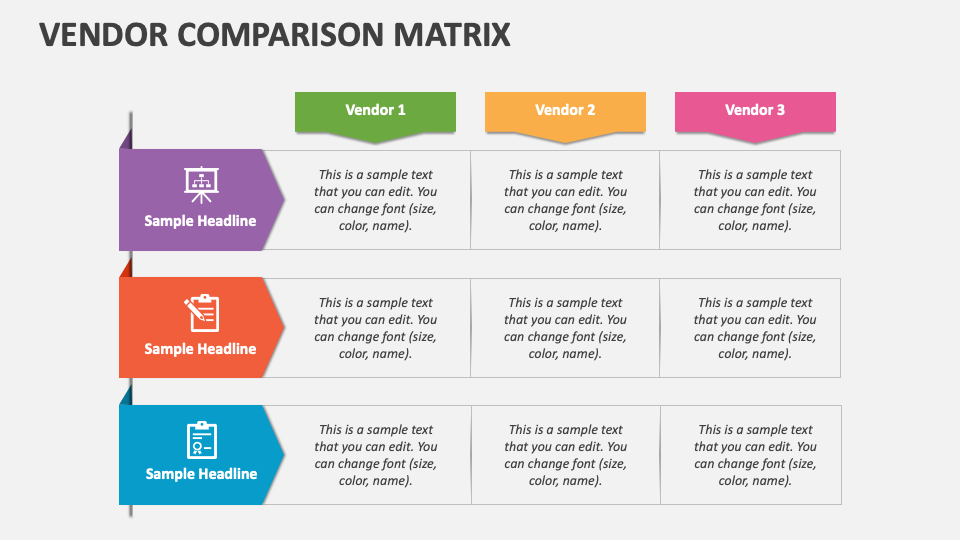 product comparison matrix template