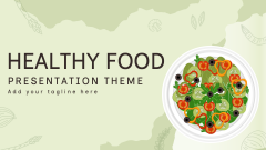 Healthy Food Presentation Theme - Slide 1