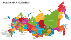 Russia Map (Editable) - Slide 1
