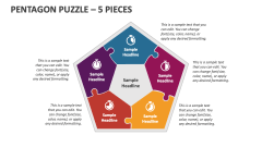 Pentagon Puzzle - 5 Pieces - Slide
