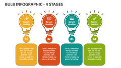 Bulb Infographic - 4 Stages - Slide