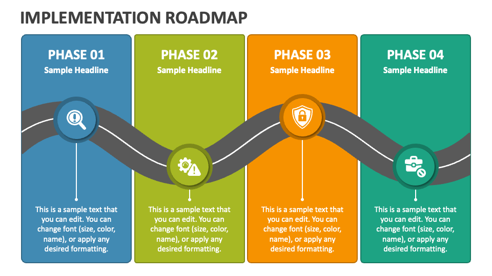 Implementation Roadmap Powerpoint Presentation Slides Ppt Template