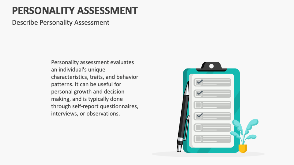 Personality Assessment PowerPoint and Google Slides Template PPT Slides