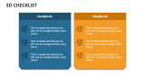 3D Checklist - Slide 1