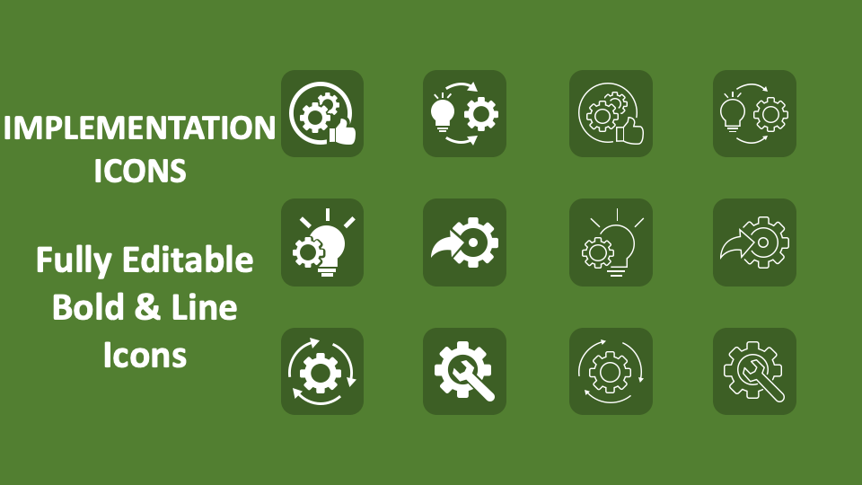 Implementation Icons for PowerPoint and Google Slides - PPT Slides