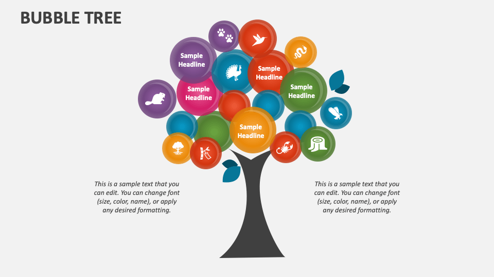 Bubble Tree PowerPoint and Google Slides Template PPT Slides