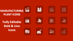 Manufacturing Plant Icons - Slide 1
