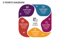 5 Points Diagram - Slide