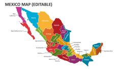 Mexico Map (Editable) - Slide 1