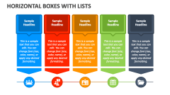 Horizontal Boxes with Lists - Slide 1