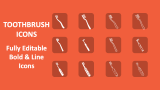 Toothbrush Icons - Slide 1