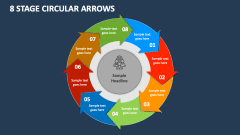 8 Stage Circular Arrows - Slide
