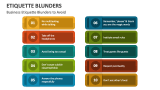 Business Etiquette Blunders to Avoid - Slide 3