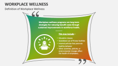 Definition of Workplace Wellness - Slide 1