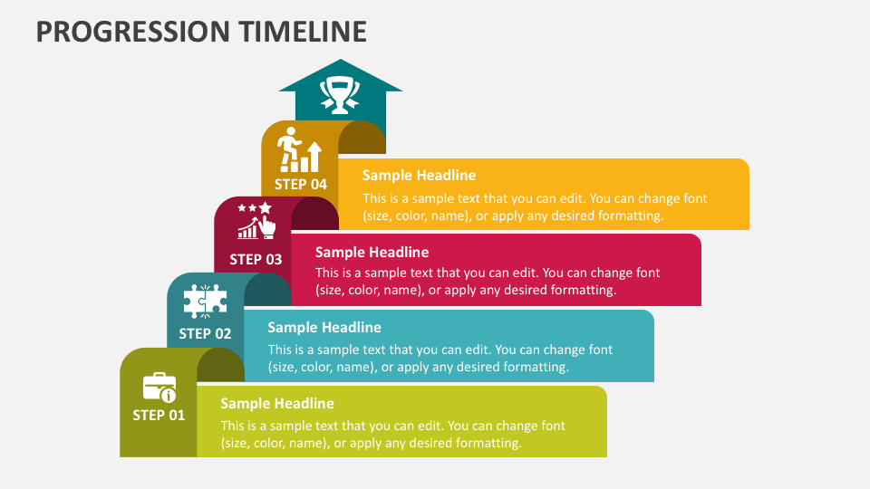 Progression Timeline PowerPoint Presentation Slides PPT Template