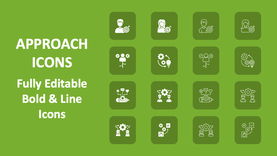 What Is The Appropriate Action To Take When Approaching Approach Icons for PowerPoint and Google Slides - PPT Slides