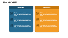 3D Checklist - Slide 1