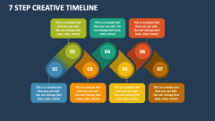 7 Step Creative Timeline - Slide