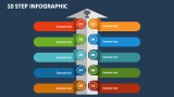 10 Step Infographic - Free Slide
