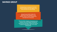 Savings Group - Slide 1