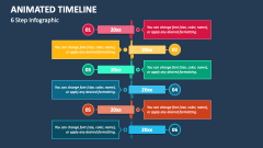 Animated Timeline (6 Step Infographic) - Slide 1