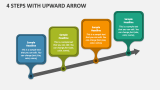 4 Steps with Upward Arrow - Slide