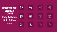 Renewable Energy Icons - Slide 1