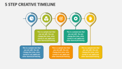 5 Step Creative Timeline - Slide
