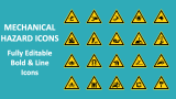 Mechanical Hazard Icons for PowerPoint and Google Slides - PPT Slides