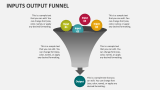 Inputs Output Funnel PowerPoint Presentation Slides - PPT Template