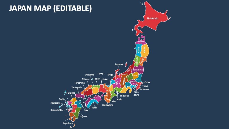 Japan Map PowerPoint Presentation Slides - PPT Template