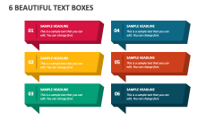 6 Beautiful Text Boxes - Slide