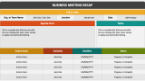 Business Meeting Recap - Slide 3