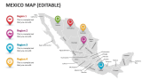 Mexico Map (Editable) - Slide 4