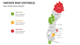Sales Performance Report - Sweden Map - Slide 3