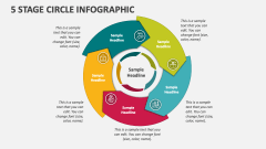 5 Stage Circle Infographic - Slide