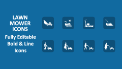 Lawn Mower Icons - Slide 1
