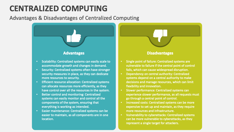 Centralized Computing PowerPoint and Google Slides Template - PPT Slides