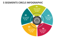 5 Segments Circle Infographic - Slide