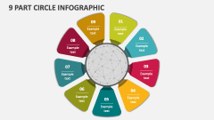 9 Part Circle Infographic - Free Slide
