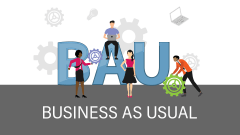 Business as Usual Vector - Slide 1