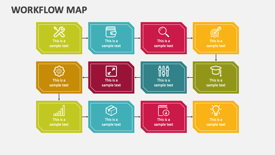 Workflow Map PowerPoint Presentation Slides - PPT Template
