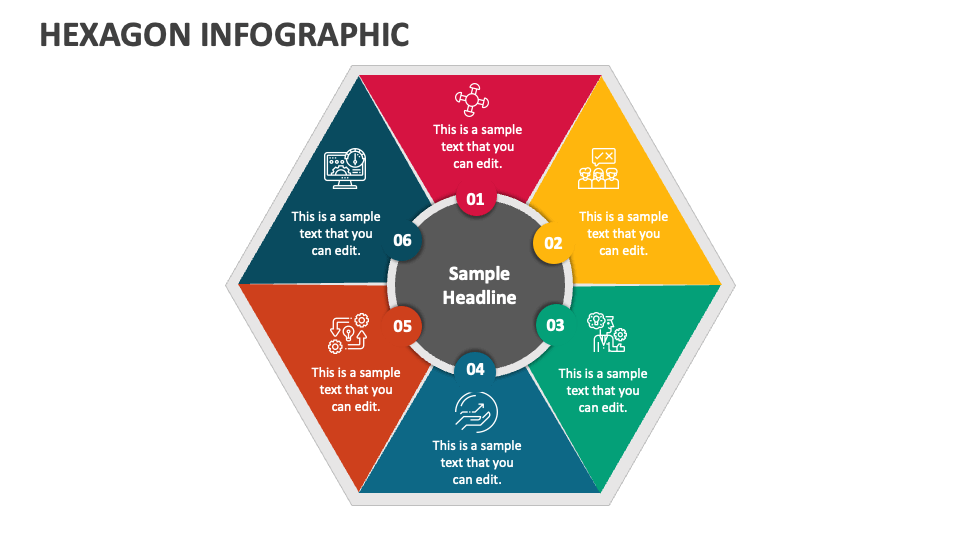 Hexagon Infographic PowerPoint and Google Slides Template - PPT Slides