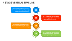 4 Stage Vertical Timeline - Slide