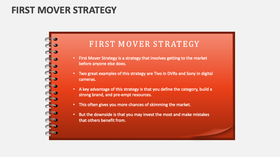 first mover in business plan