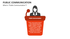 What is Public Communication? (Female Infographic) - Slide 1