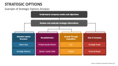 Example of Strategic Options Analysis - Slide 1