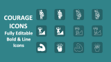 Courage Icons - Slide 1